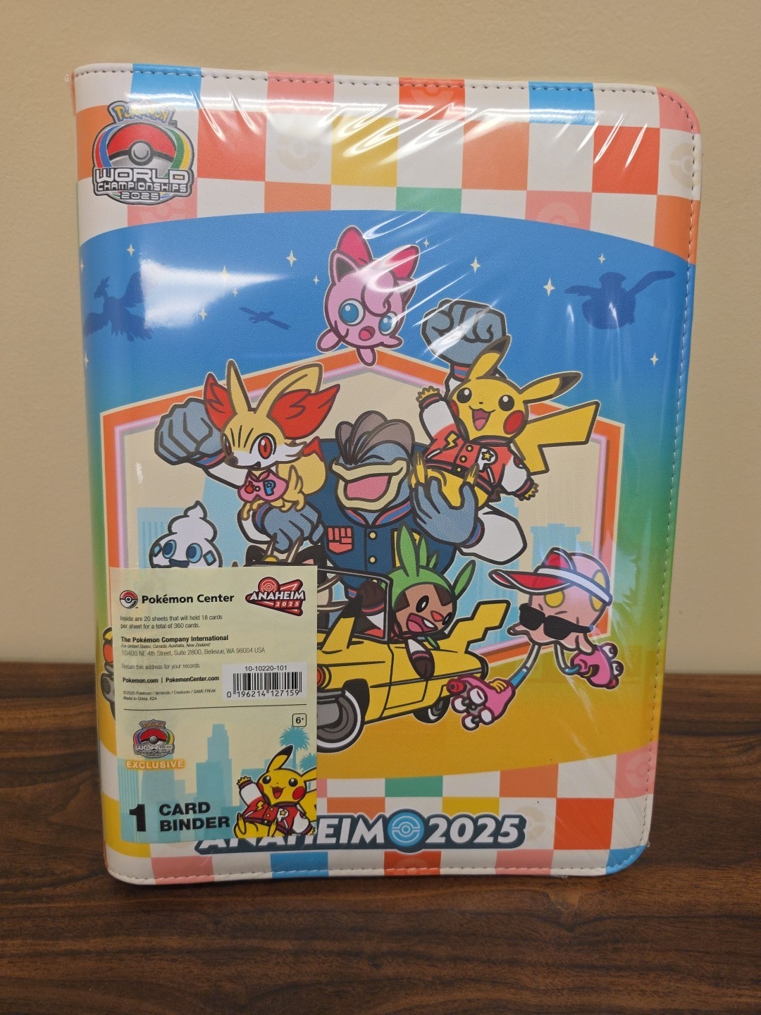 Pokemon World Championships 2025 Anaheim 360 Binder Pokemon Center Exclusive