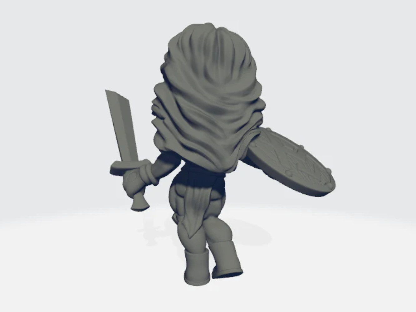 Chibiatures - Amazon Shield Sword Warrior #2