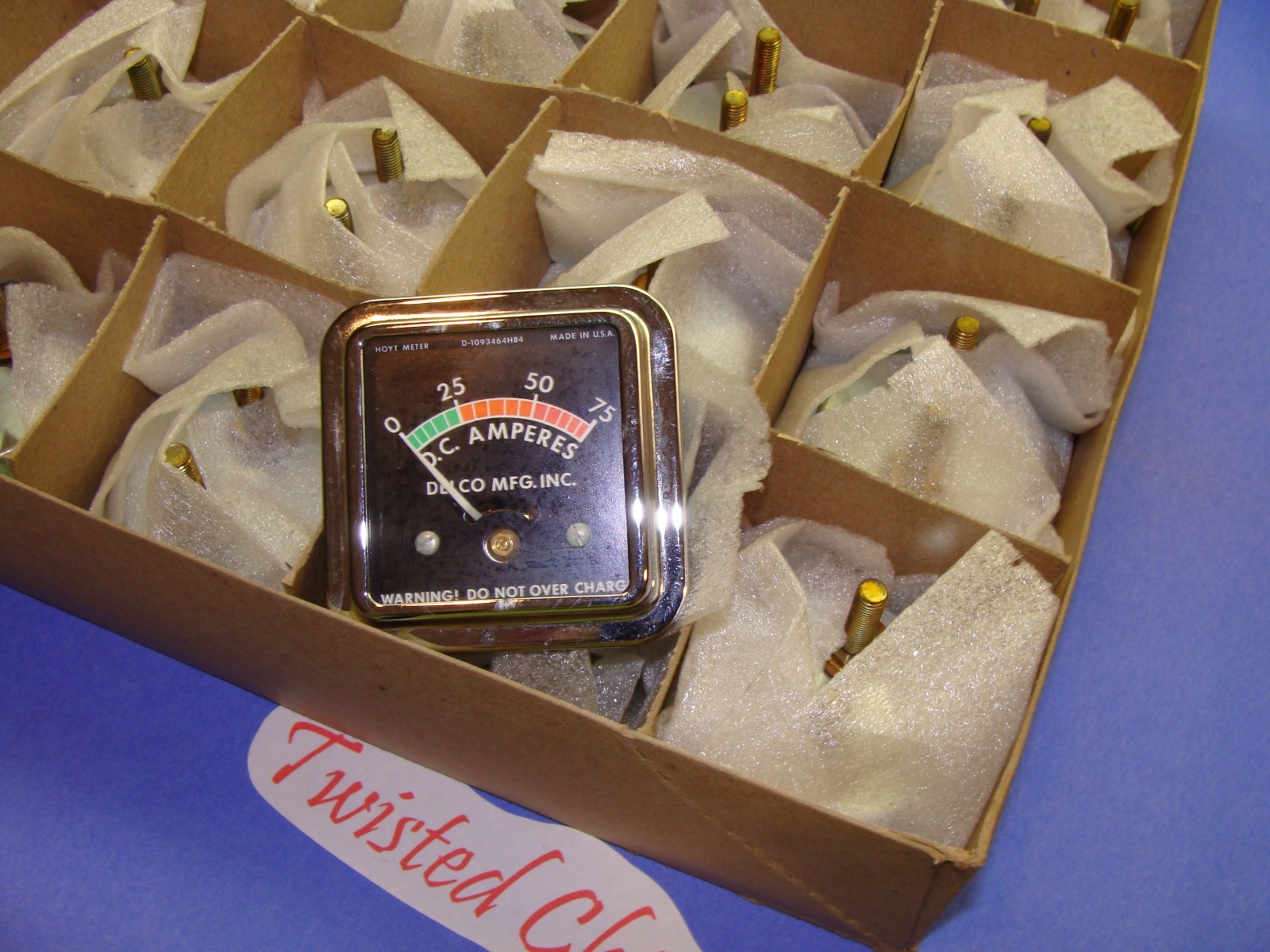 Delco  Amp gauge meter 75 amps Solar off grid marine wind 100's in stock!!!