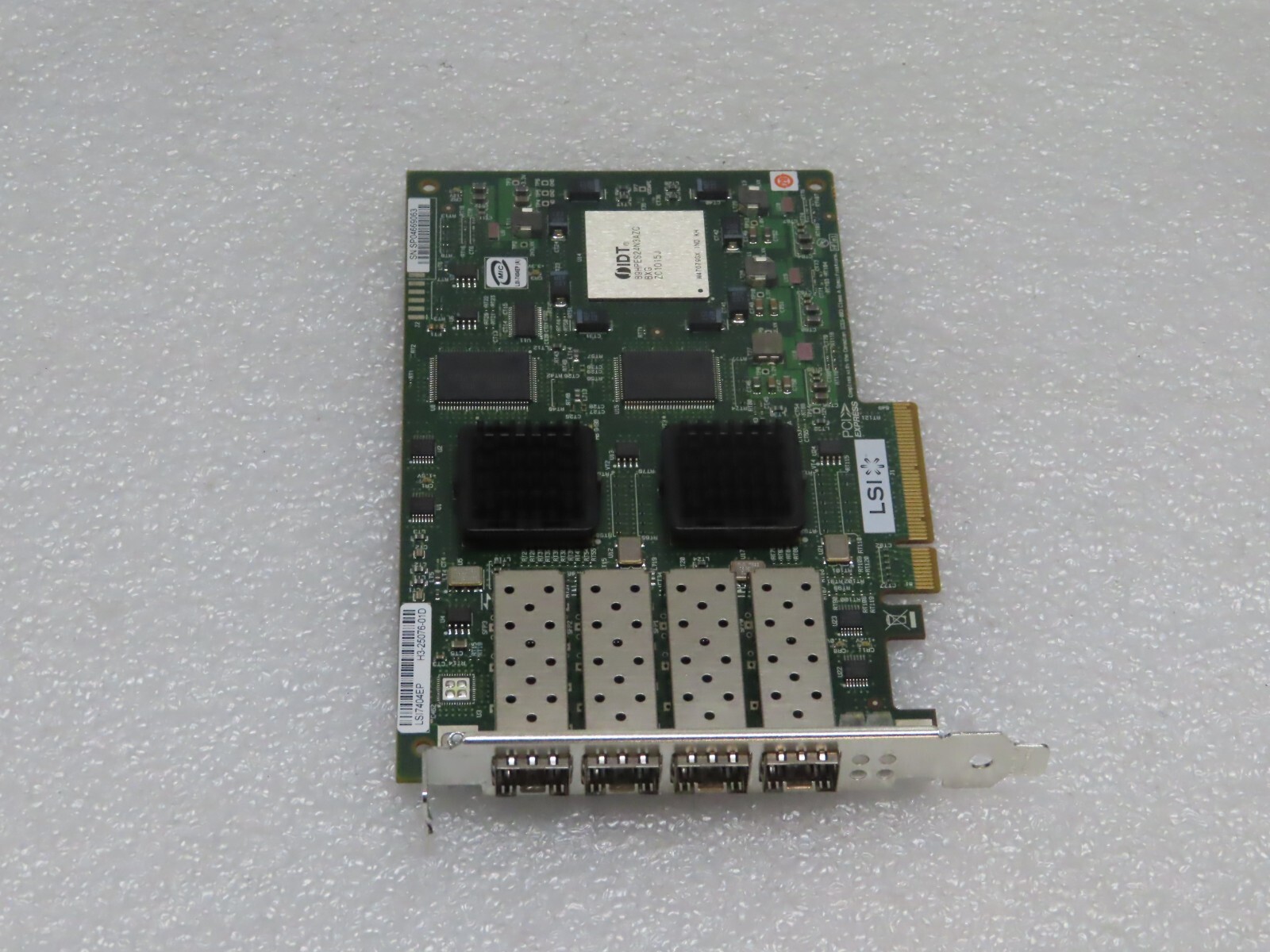 LSI LOGIC H3-25076-01D LSI7404EP QUAD-PORT 4GB FC FIBRE CHANNEL CARD
