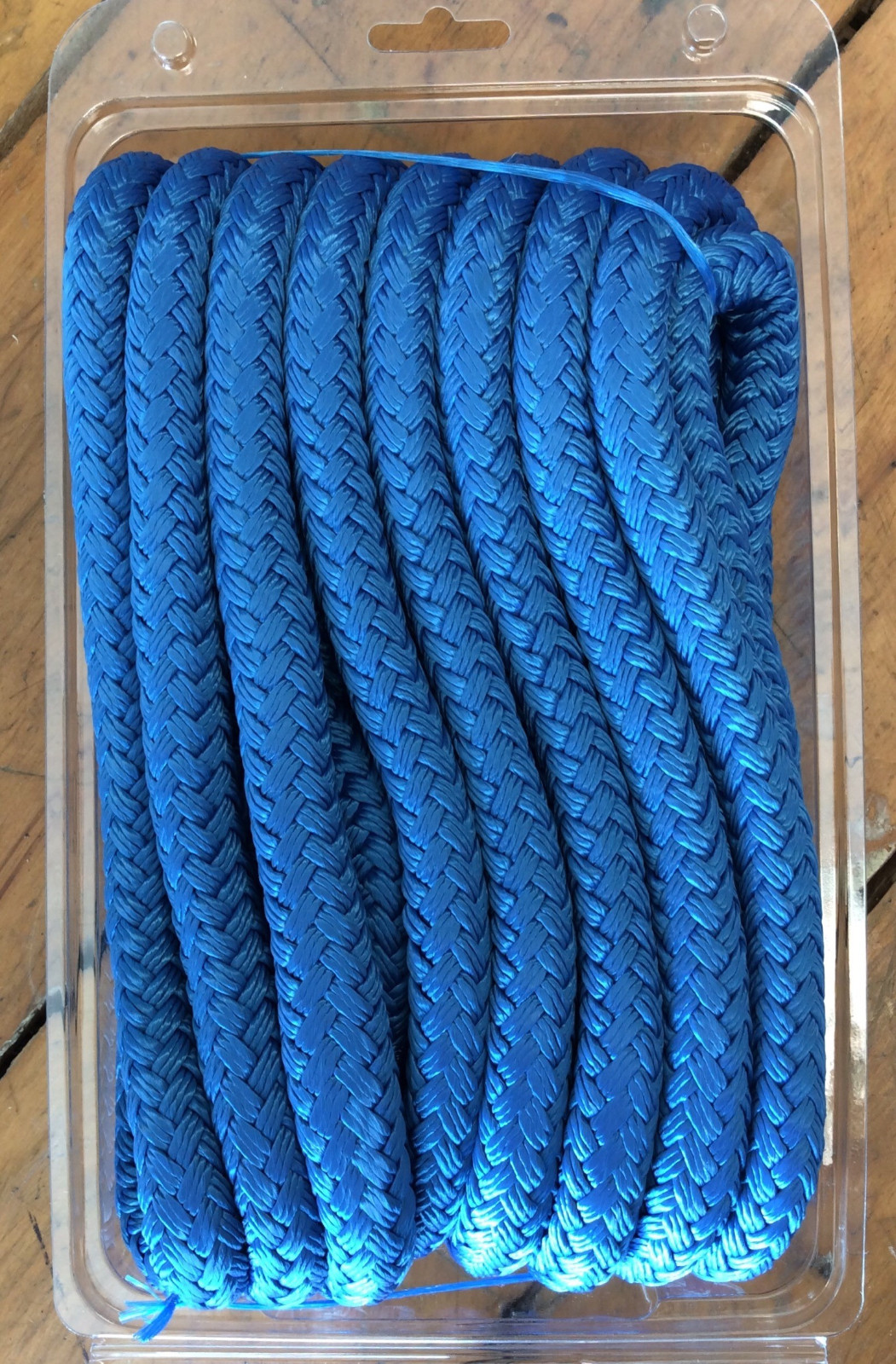 Seachoice Double Braided Boat Marine Nylon Dock Line Rope 3/4" x 50' Blue 47321