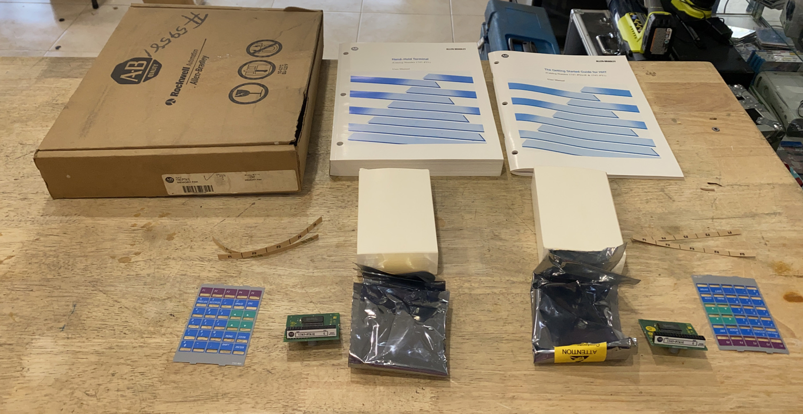 ALLEN BRADLEY 1747-PTA1E, SER:C, MEMORY PACK - 2 parts 1747-PTA1E INCLUDED