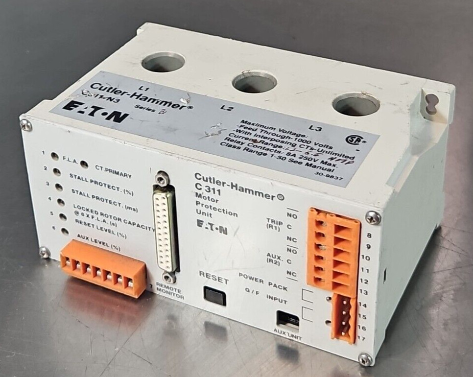 Eaton Cutler Hammer C311-N3 Motor Protection Unit                         loc4D6