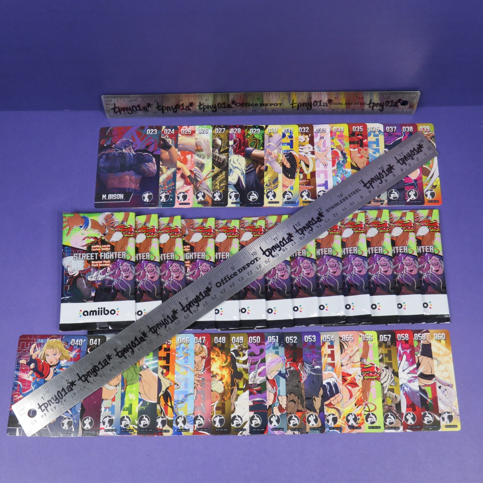 COMPLETE Pack Fresh US Nintendo Street Fighter Series 2 Amiibo Card Set #023-060