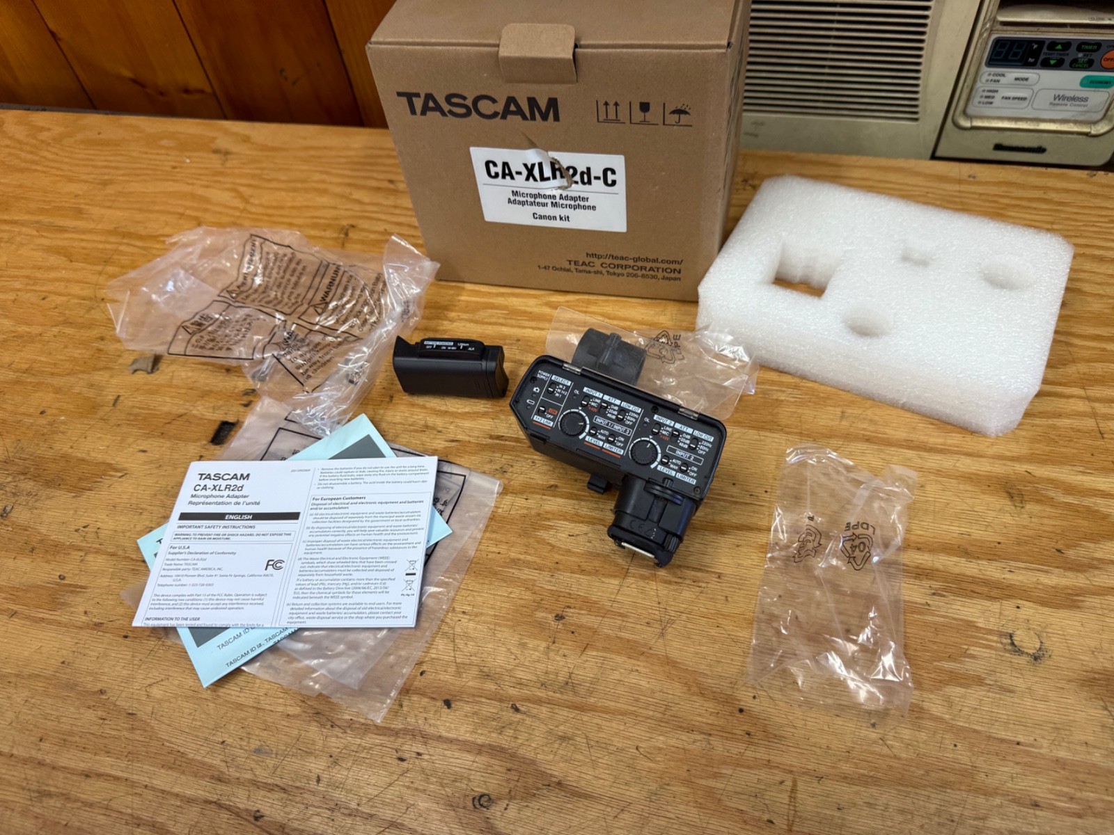 Tascam CA-XLR2d-C XLR Microphone Adapter for Canon R Mic