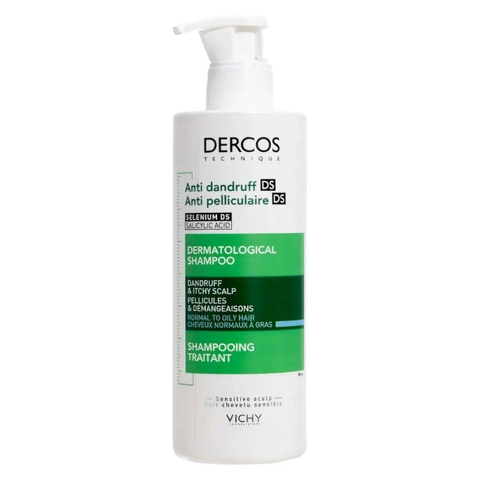 Vichy Dercos DS Anti Dandruff Shampoo Dry & Itchy Scalp- Advanced Action(390ml)