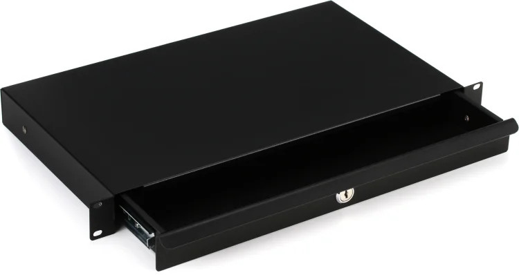 On-Stage Stands RDLS1000 1U Locking Rack Drawer (Shallow)