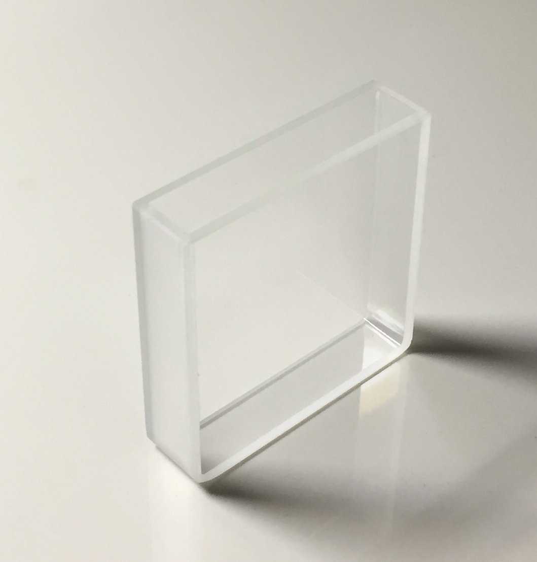 Customized Glass Large Cuvette,OD=55mmX54mmX37mm,Thickness 2mm, Light Path 33mm