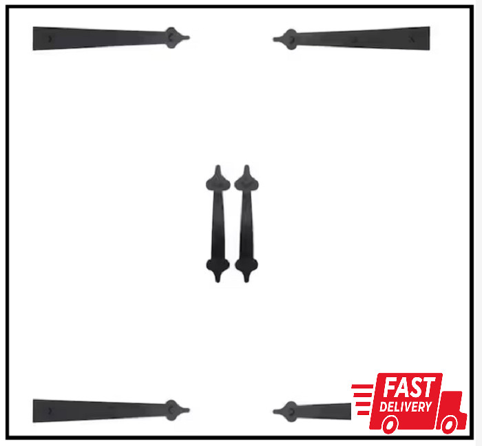 Light Magnetic Decorative Carriage-Style Garage Door Accent Trim Hardware (4-Hin