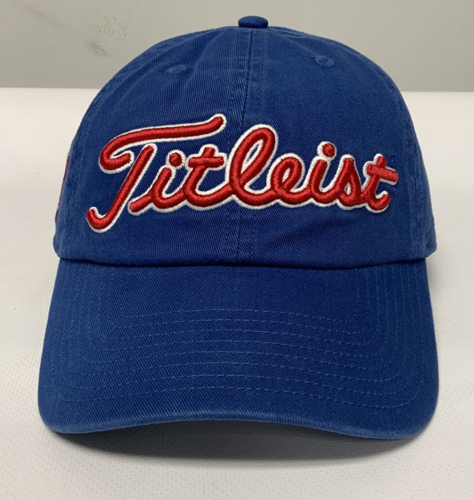 MLB TEXAS RANGERS Titleist Garment Wash WHITE/BLUE Adjustable Golf Hat Cap *NEW*