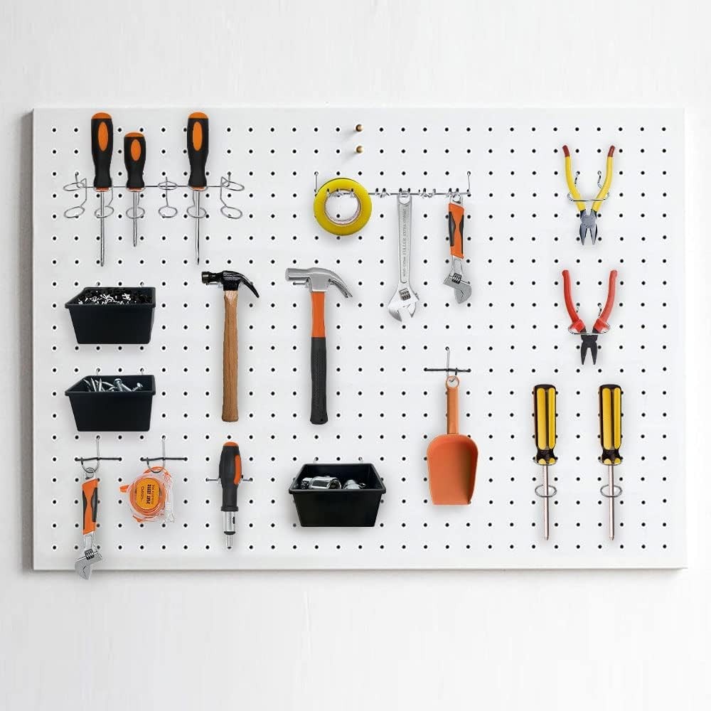 258PCS Heavy-Duty Pegboard Hooks & Organizer Kit for Ultimate Tool Storage