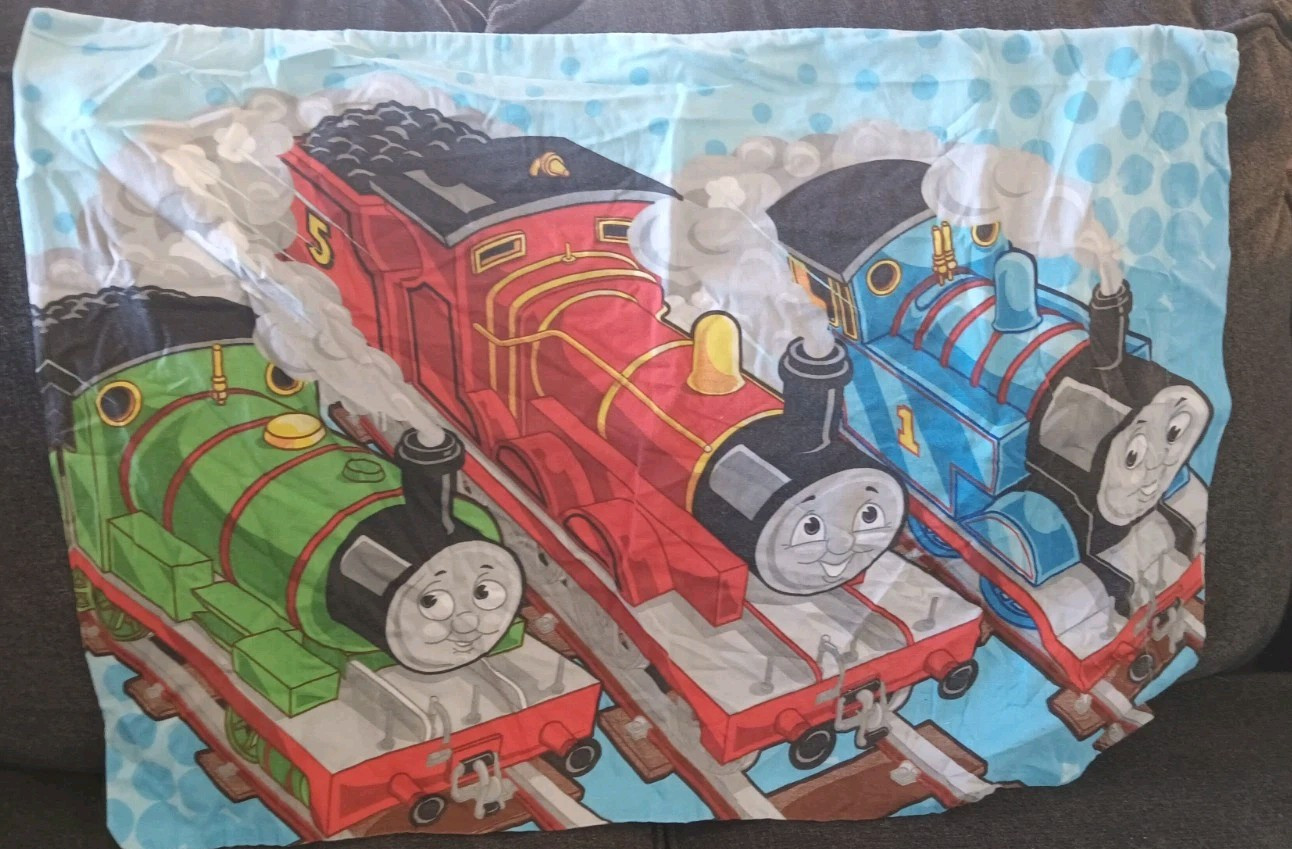 2010 Gullane Thomas the Tank Engine Pillowcase Train Edward Percy Victor