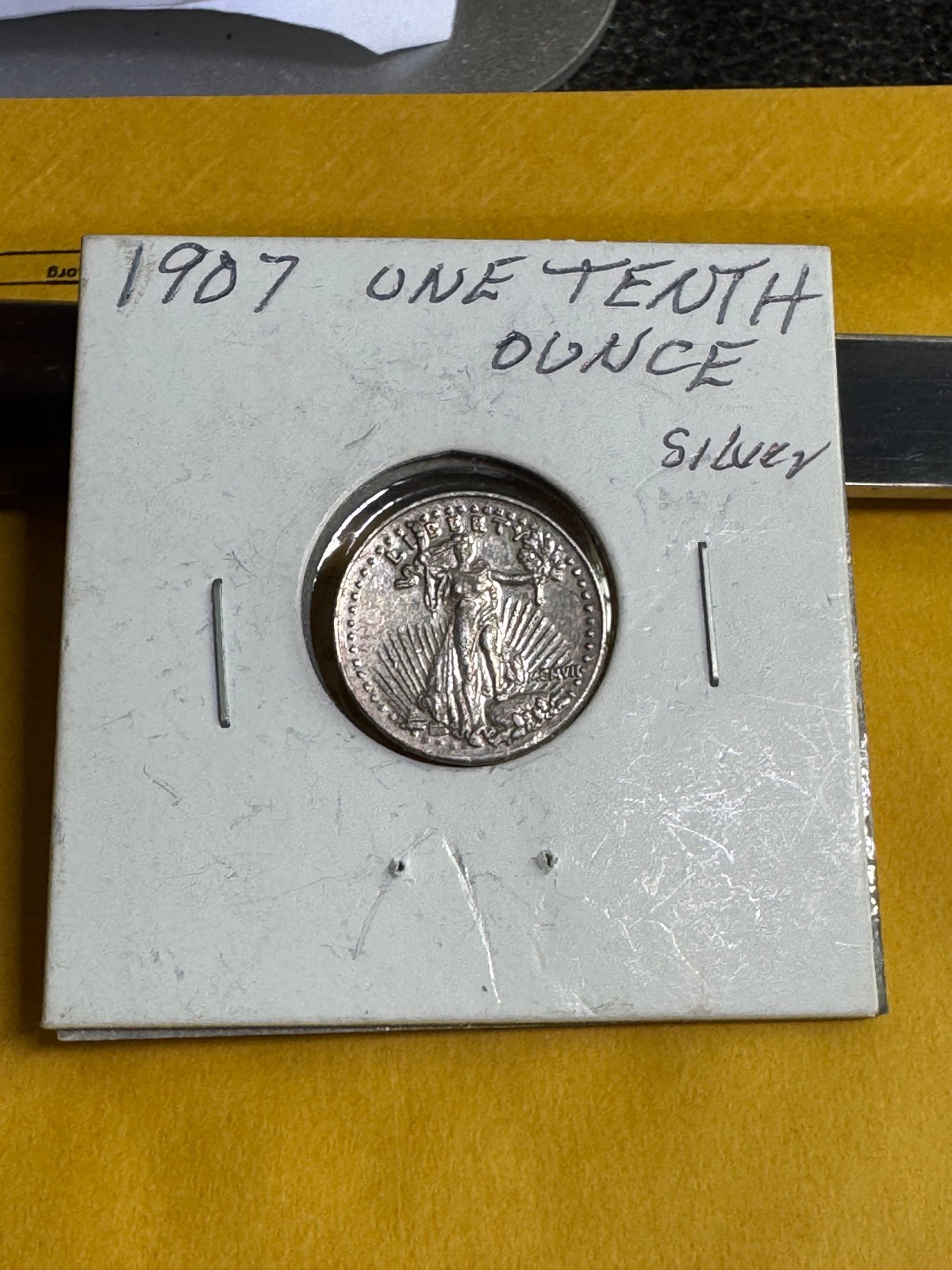 1907 MEXICO 1/10 OZ. SILVER
