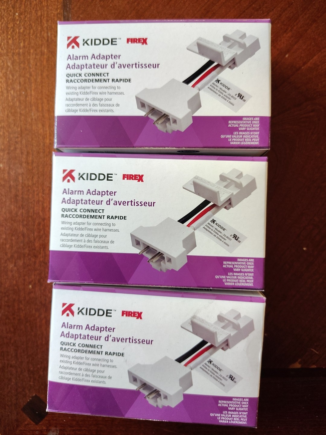 (3)  Kidde‘s 20-9003 Quick Connect Adapter Plug for Hardwired Smoke and CO Detec