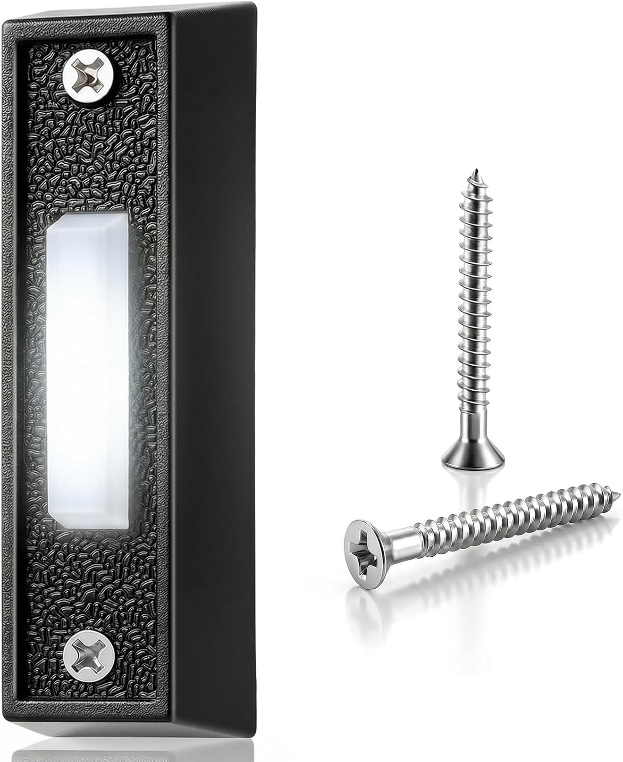 Lighted Doorbell Button, Wall Mounted Doorbell Switch with LED Light, Garage