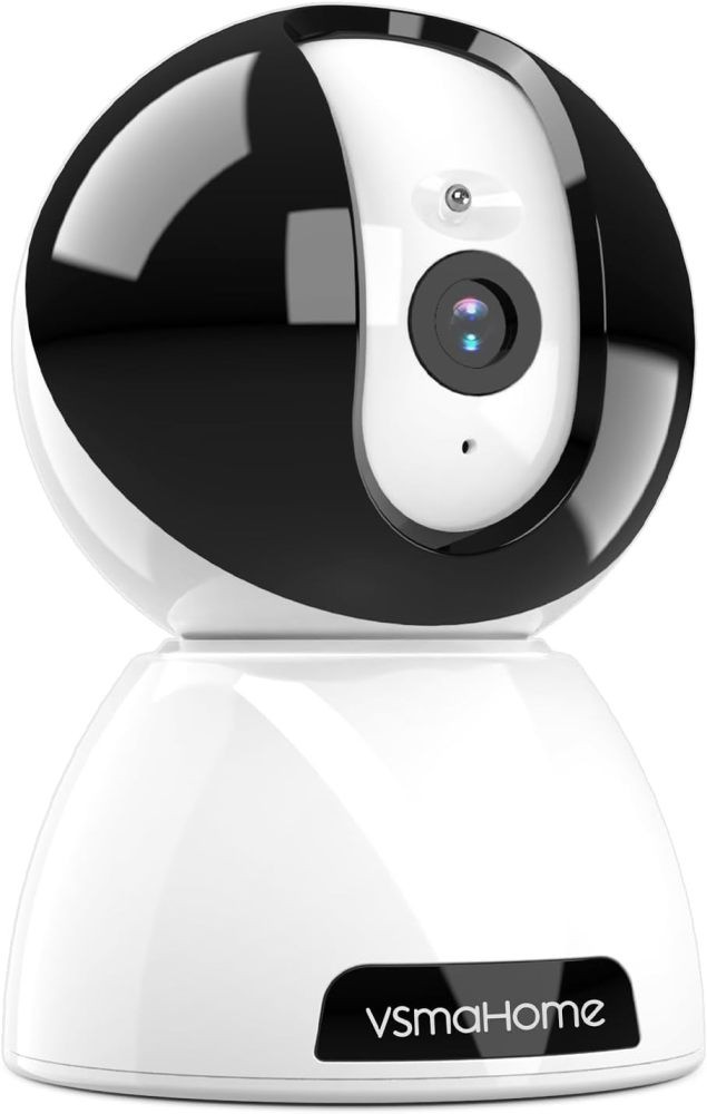 Indoor Security Camera with 360° PTZ 1080P Pet Camera with Motion Detection