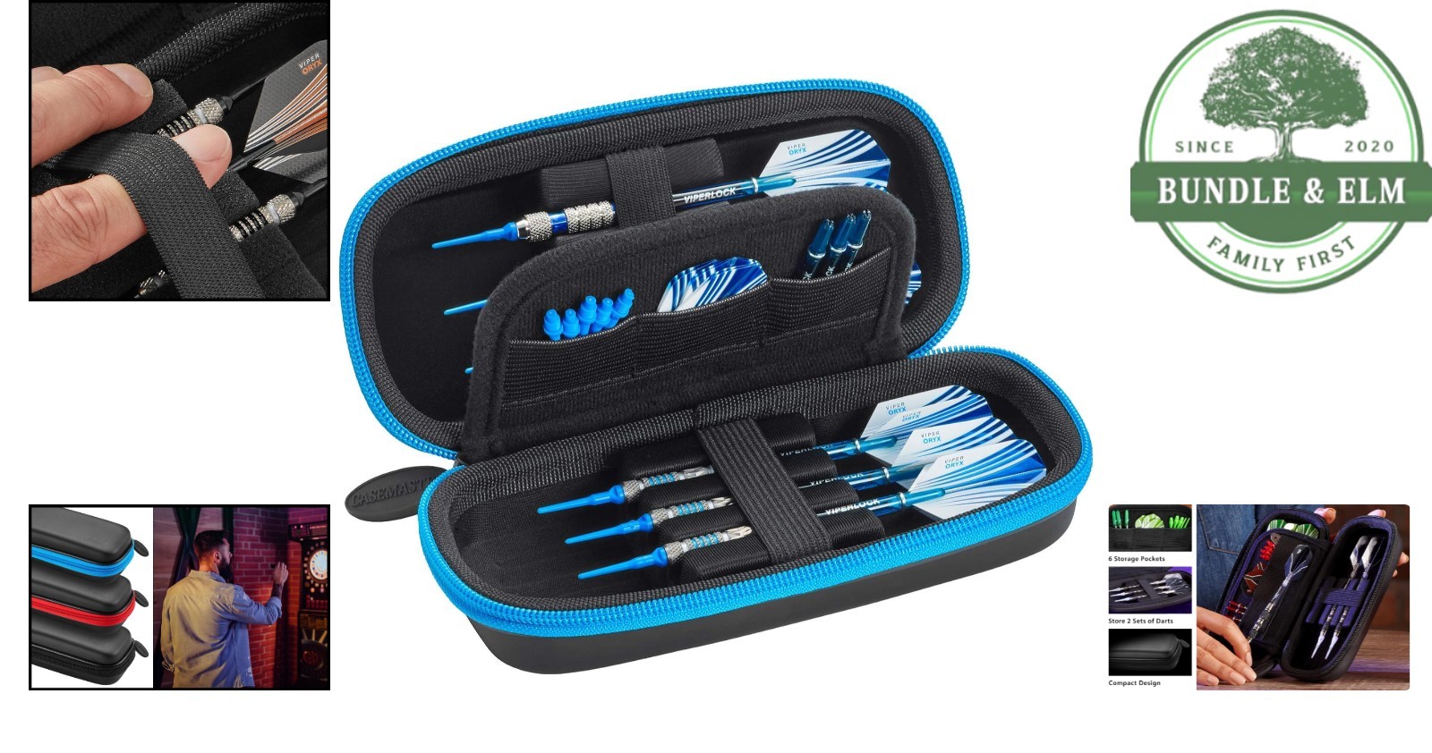 Stylish Dart Case with Solid Design for Easy Access to Darts and Accessories