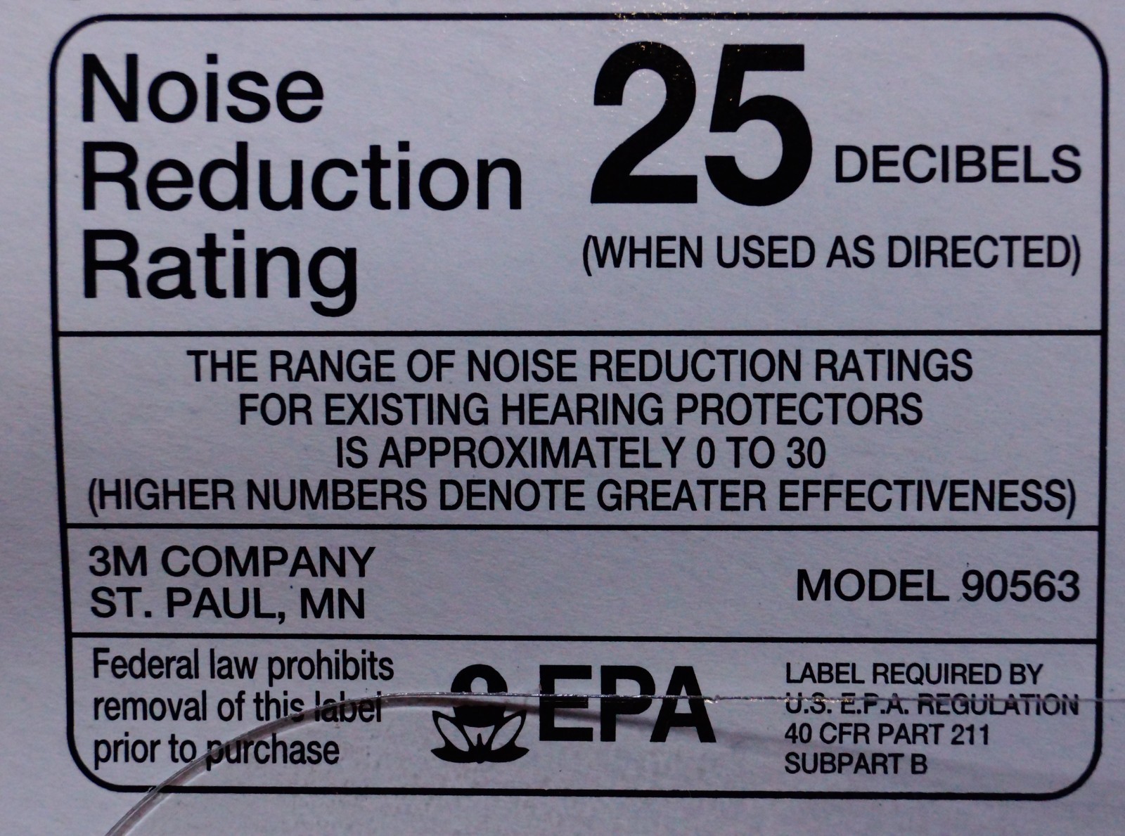 3M Lawn & Garden Folding Earmuff, Hearing Protection, 90563, Black