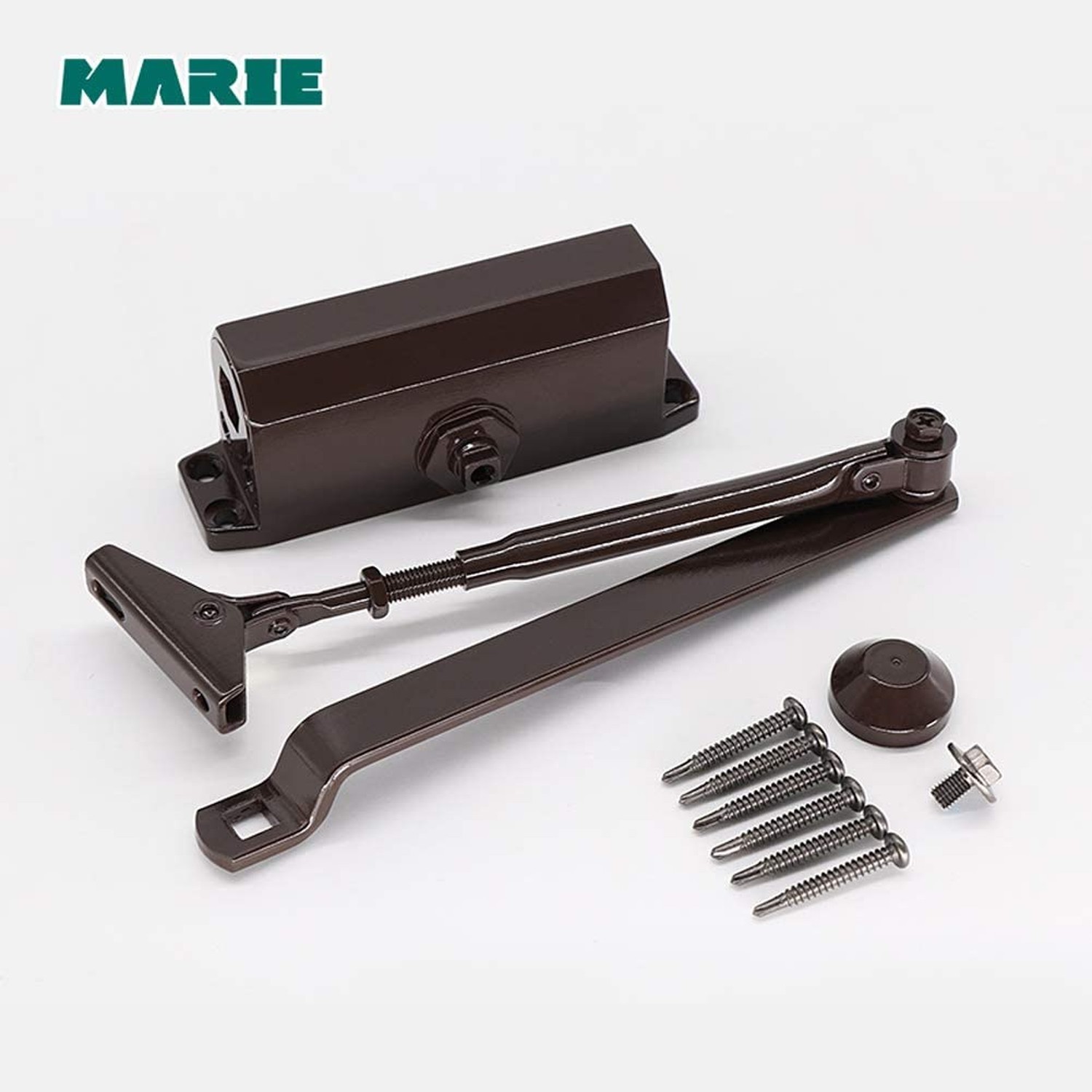 MARIE Automatic Door Closer Commercial Grade 2 Spring Heavy Duty Fireproof Ad...
