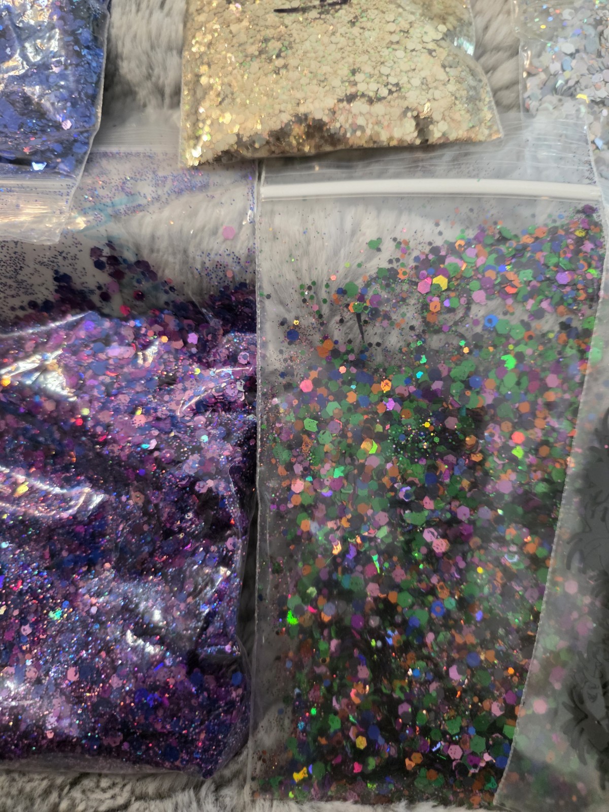 29 bags of Premium Glitter Multicolor Craft Glitter Lot , fine , Chunky, shapes