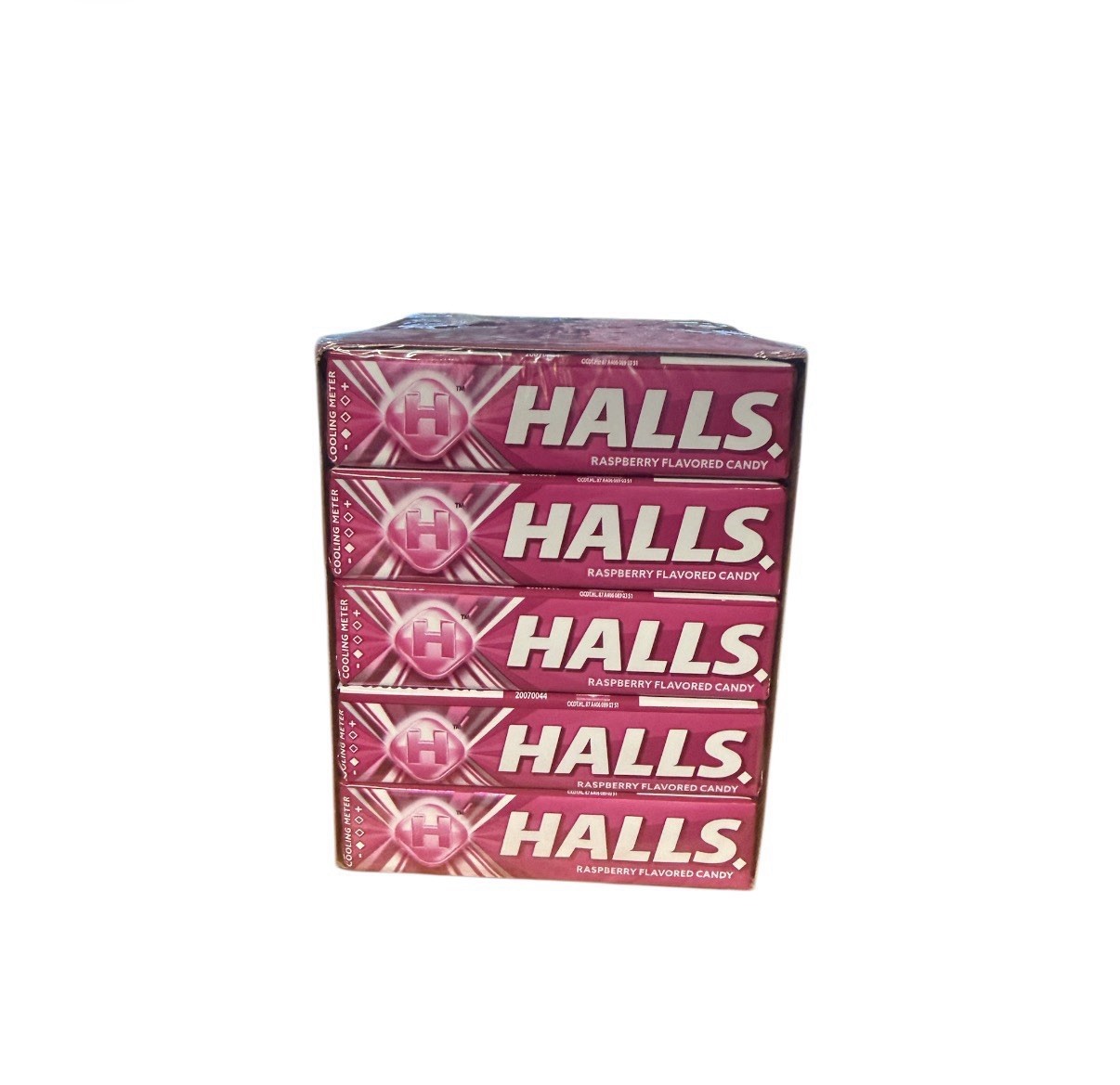 Halls RASPBERRY Cooling fresh breath original flavour Pack [20 sticks]
