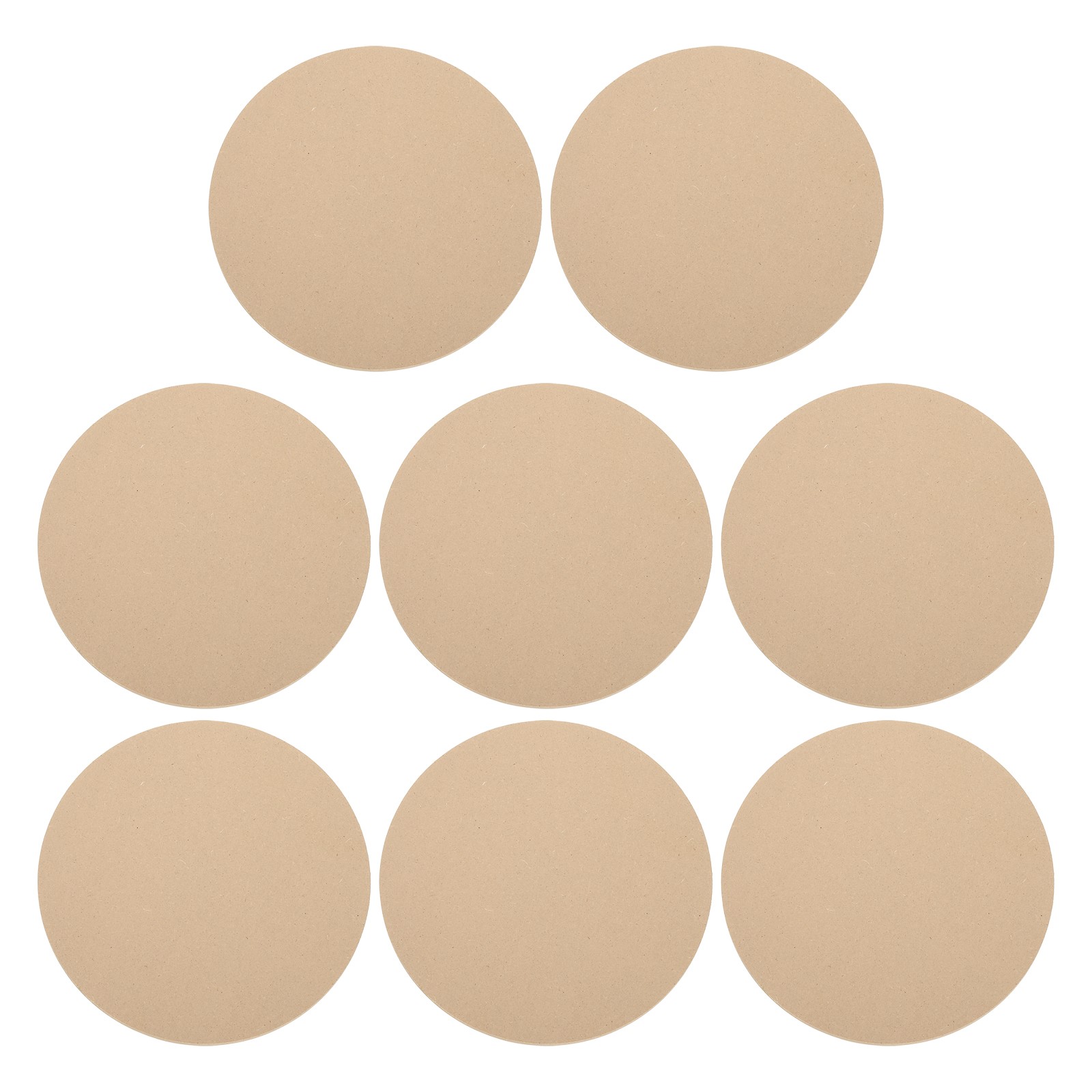 8 Pack 9.1" 230mm Diameter Ceramic Drying Slab, 6mm 15/64" Thick, Brown