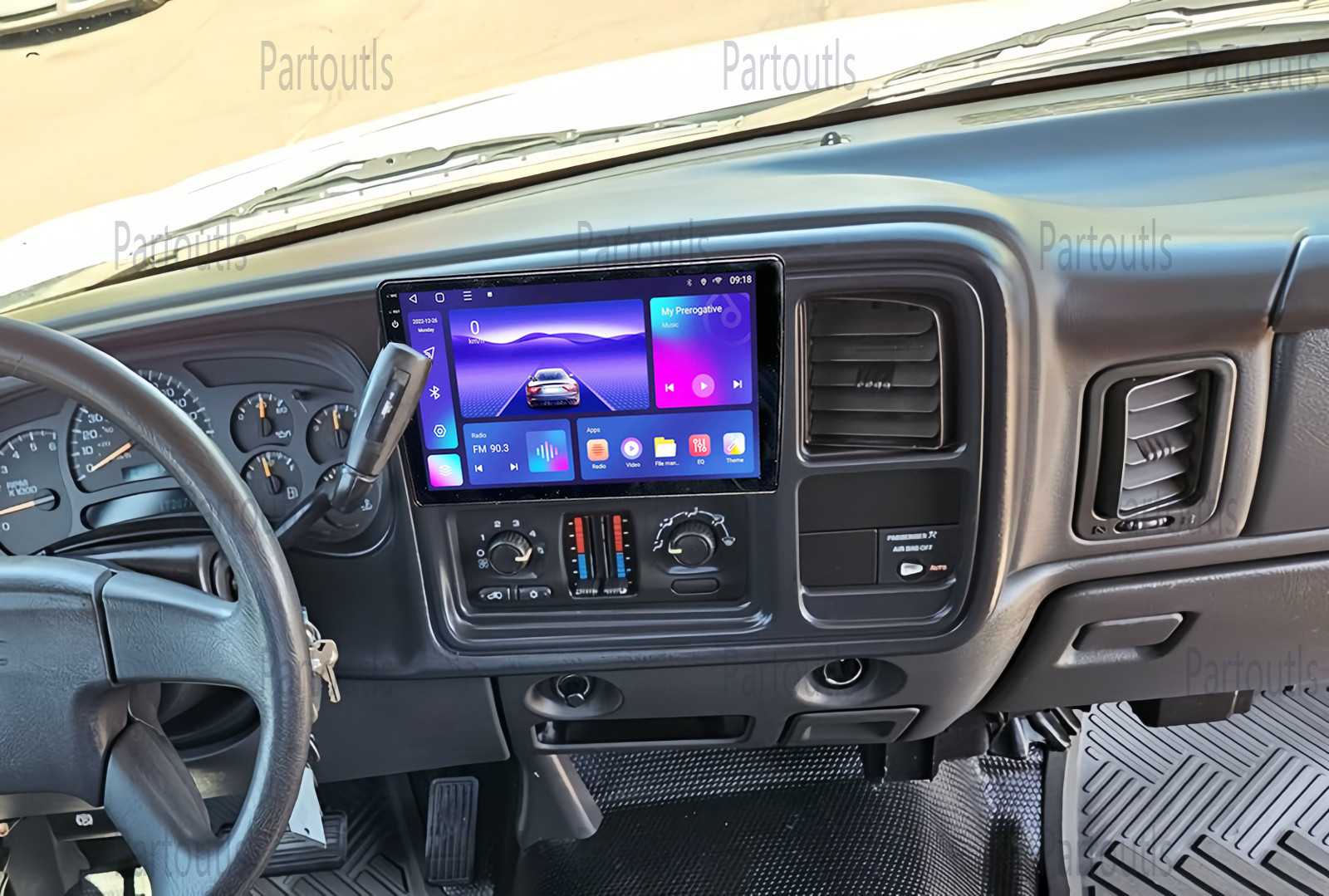For 2003-2006 Chevy Silverado 1500 2500 Apple CarPlay 10.1" Android 15 4+64G