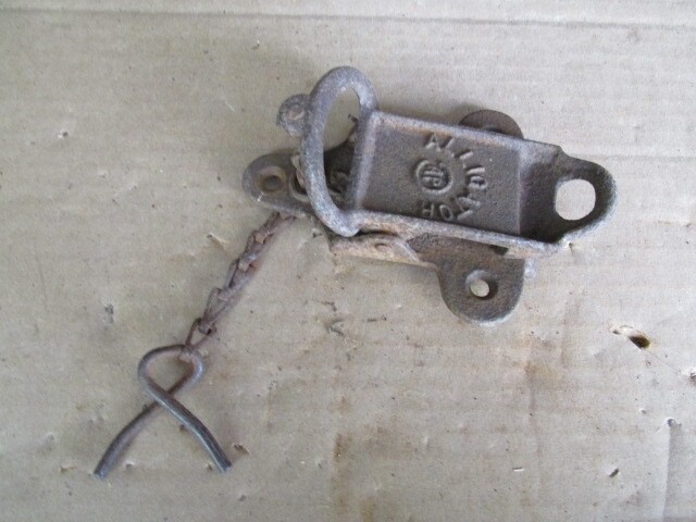 Vintage AP Alligator Hinge Chest Hasp Lock Gate Shed Antique Salvage  S1