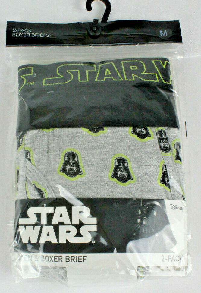 Men's Star Wars 2-Pk Boxer Briefs, Darth Vader Size Medium