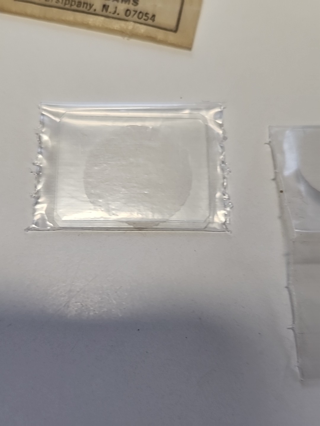 Vtg Clay-Adams 4027 2 Slide Cover Glasses Rectangular For Hemacytometers