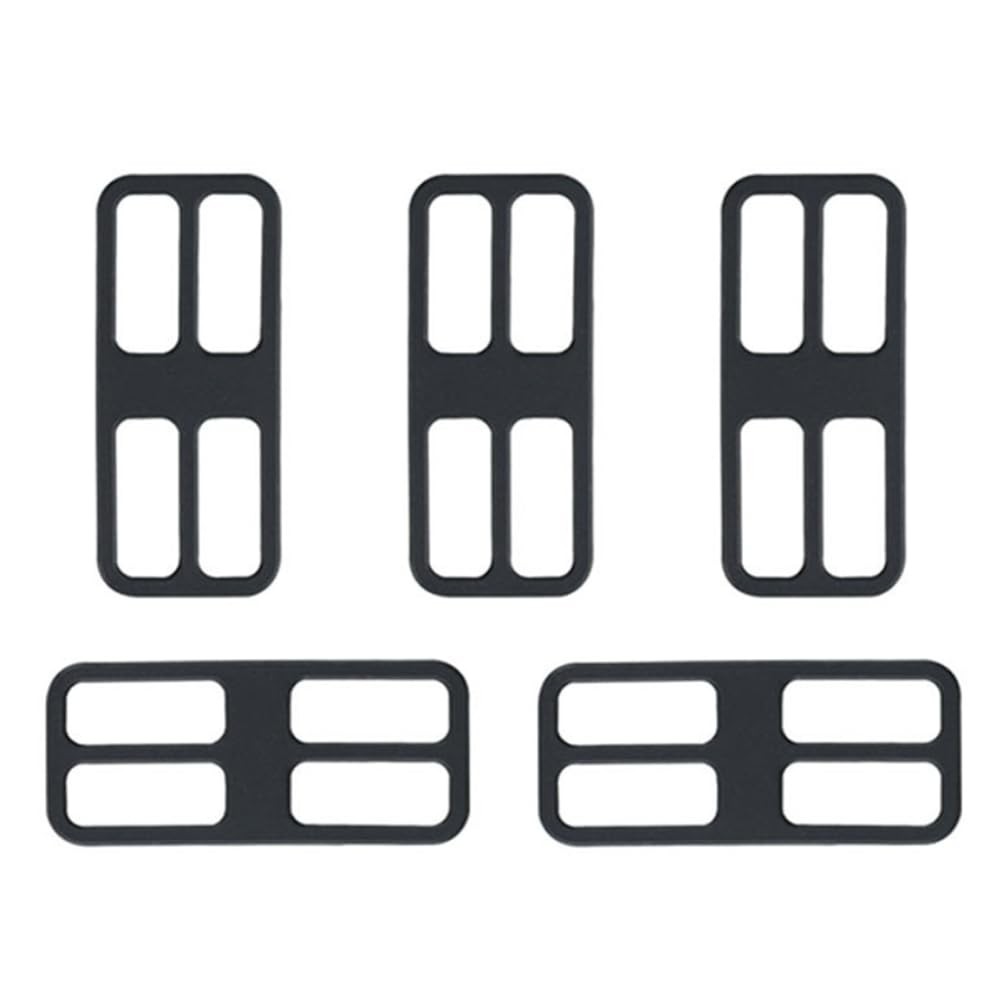 Ranyi 5 Pack Silicone Cadence and Speed Sensor Replacement Band black