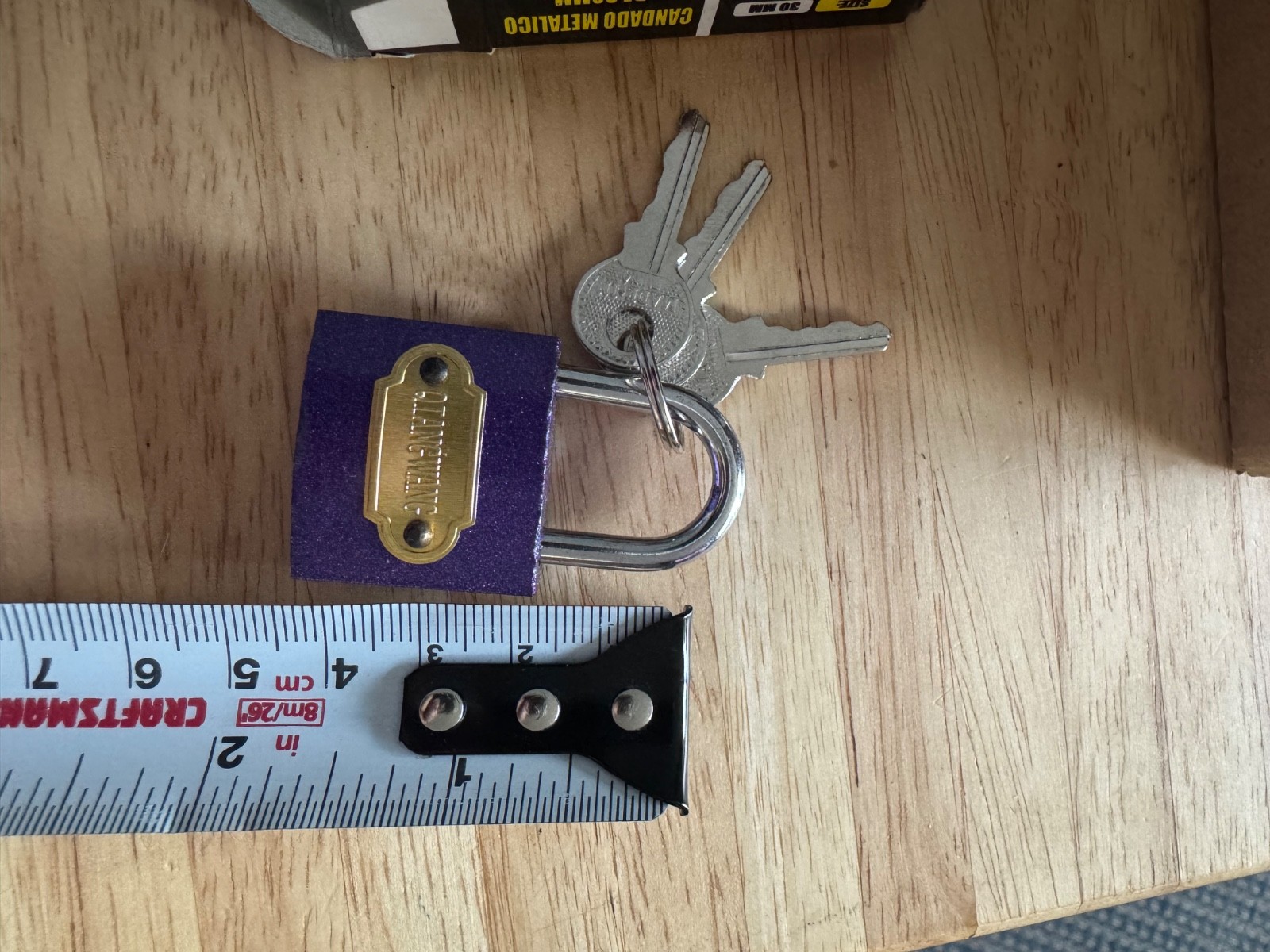 6 PC Pack of Small Pad Lock 30mm Size Purple