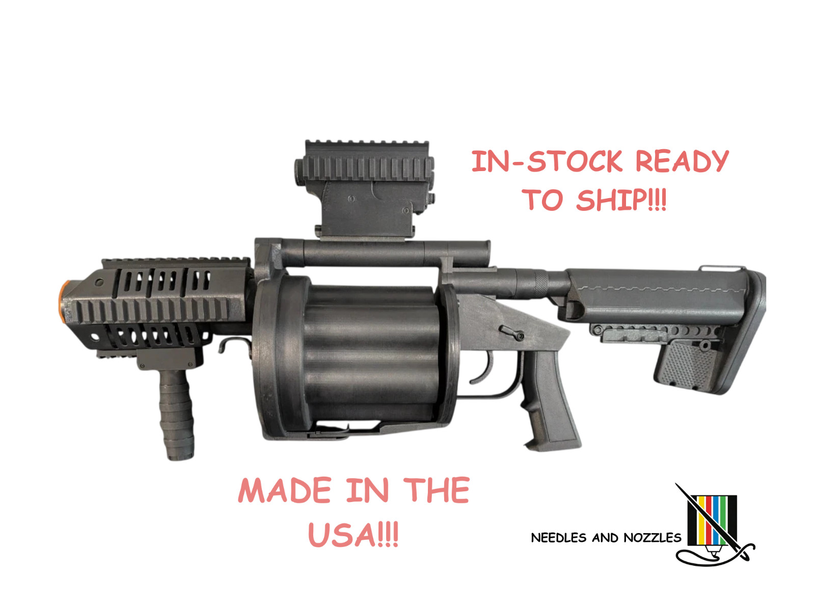 M32 40mm Grenade Launcher Replica - 3D Print - Handcrafted - Non-functional
