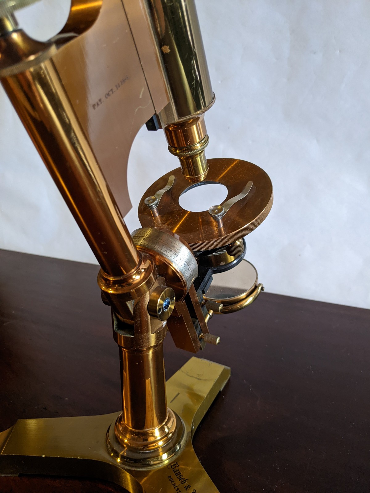 Antique Bausch & Lomb microscope, c. 1894