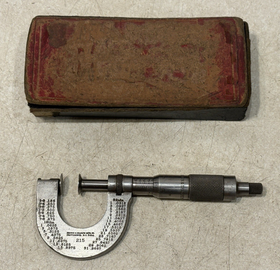 Brown & Sharpe 215 Disc Micrometer 0-1"
