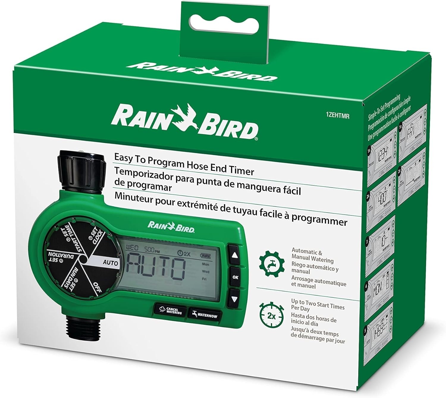 BSP Thread Rain Bird 1ZEHTMR Hose End Timer/Controller EXPORT ONLY NOT FOR USA
