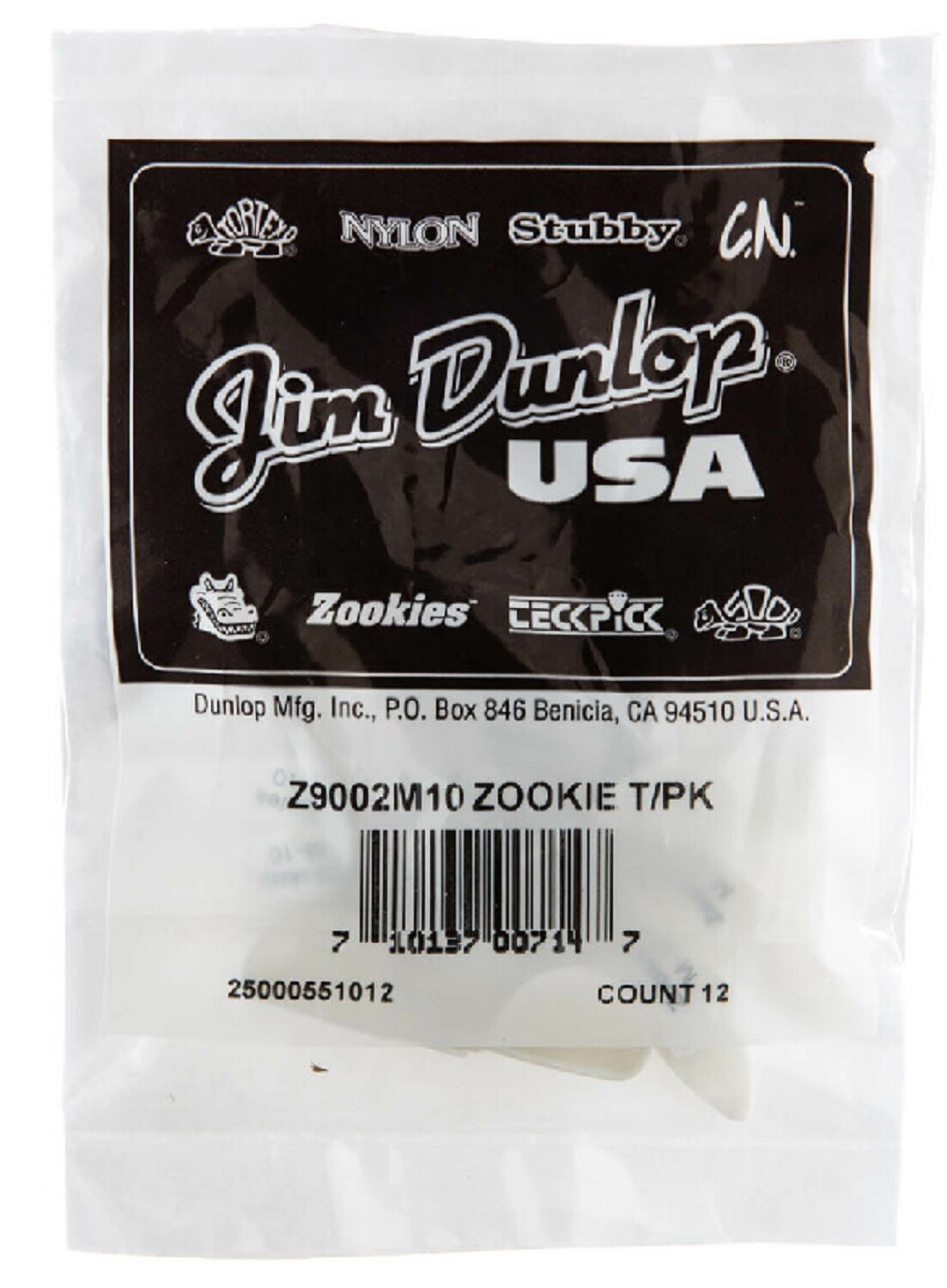 DUNLOP Z9002M10 Zookies™ Medium Thumbpicks 10 Degree Angle with FREE Shipping