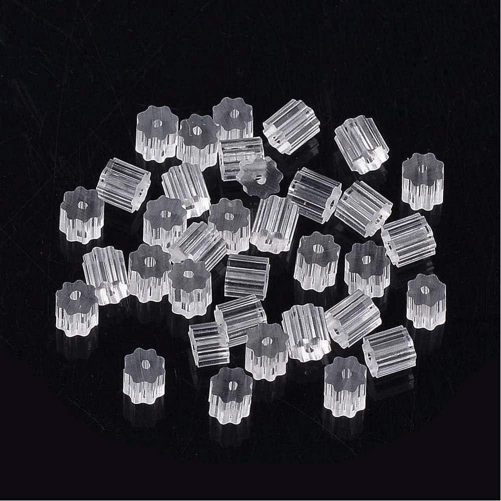 Silicone Earring Backs, 200PCS Soft Clear Earring Backing Replacement Stopper...