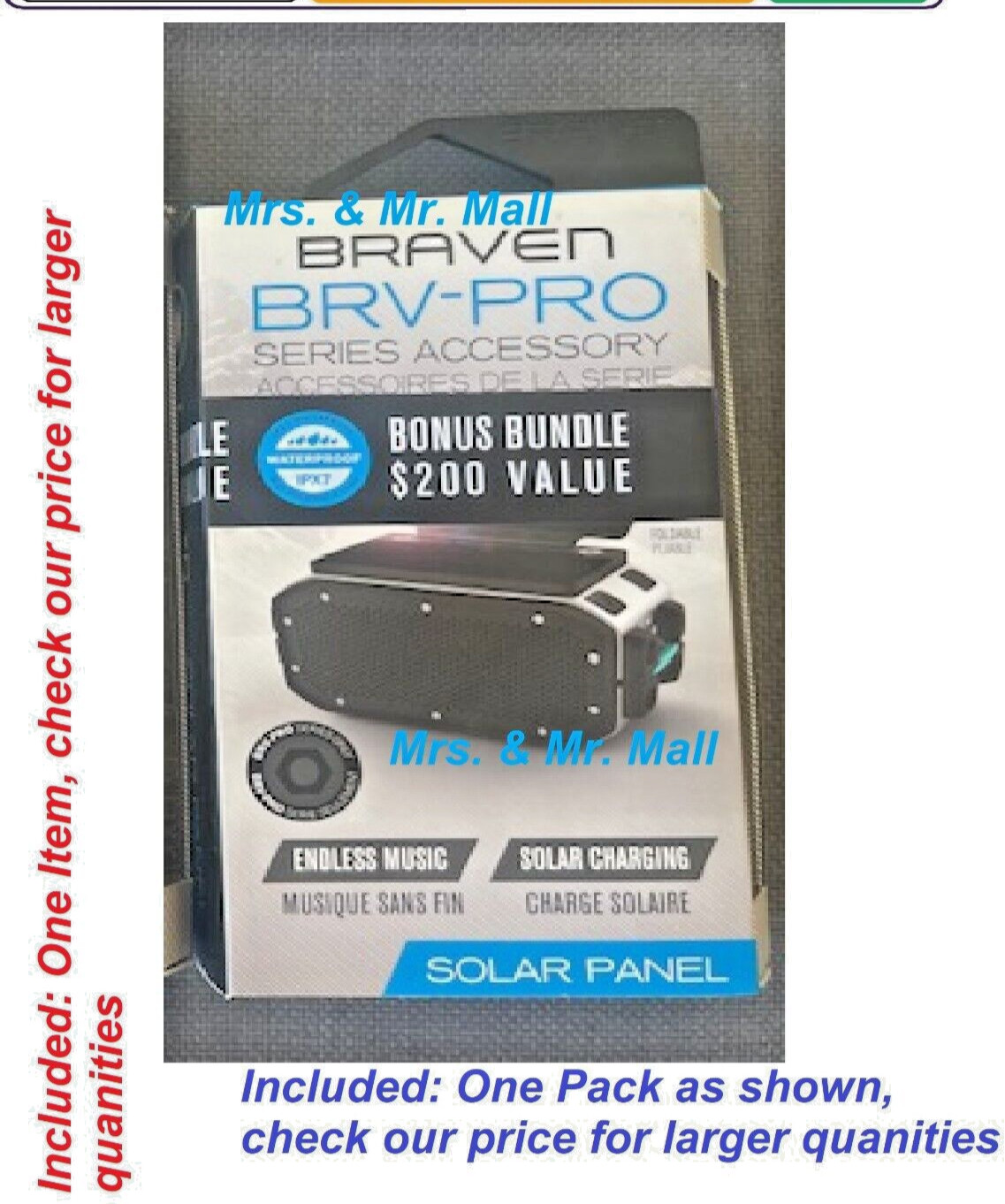 Braven BRV-PRO Series Accessories Solar Charging-Multi Tool Buyers Love It!! NEW