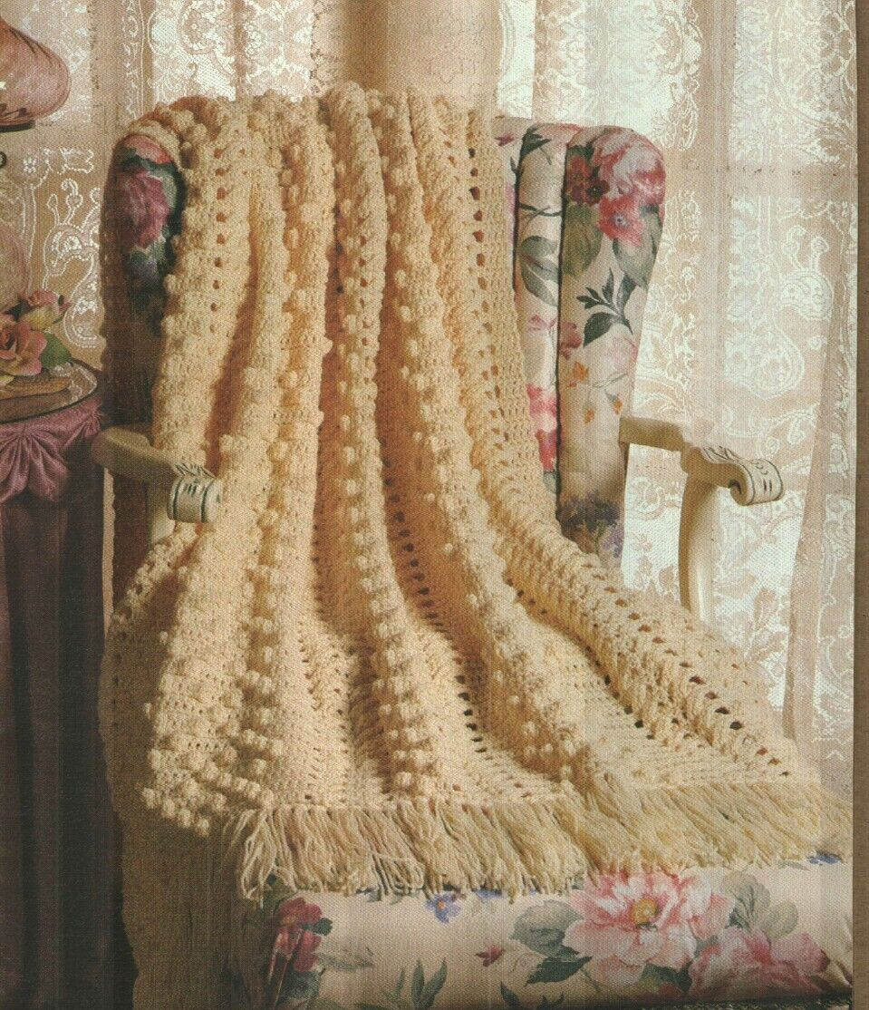 CLASSIC ARAN AFGHAN HOME DECOR DIGEST SIZE CROCHET PATTERN INSTRUCTIONS