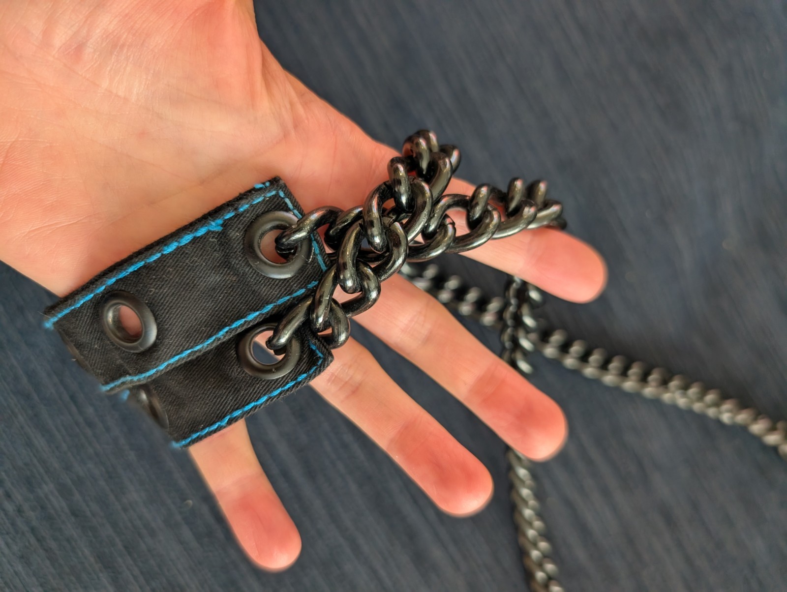 Vintage Tripp NYC Bondage Pants Replacement Chains Straps ONLY Black Blue Thick
