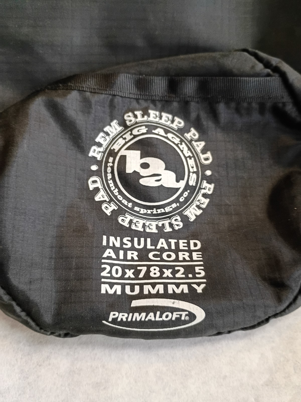 Big Agnes Insulated Mummy Air Core REM Sleep Pad Bag Pouch Carrying Case