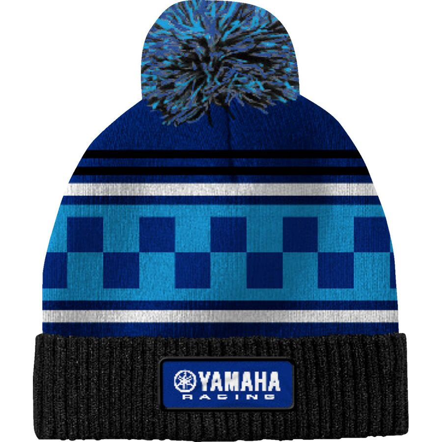 Yamaha Apparel Racing Pom Beanie - Black/Blue