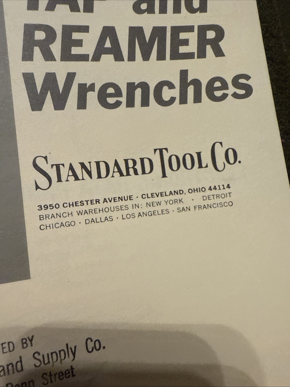 Vintage Standard Tool Co Tap & Die Tool Catalog USA 🇺🇸