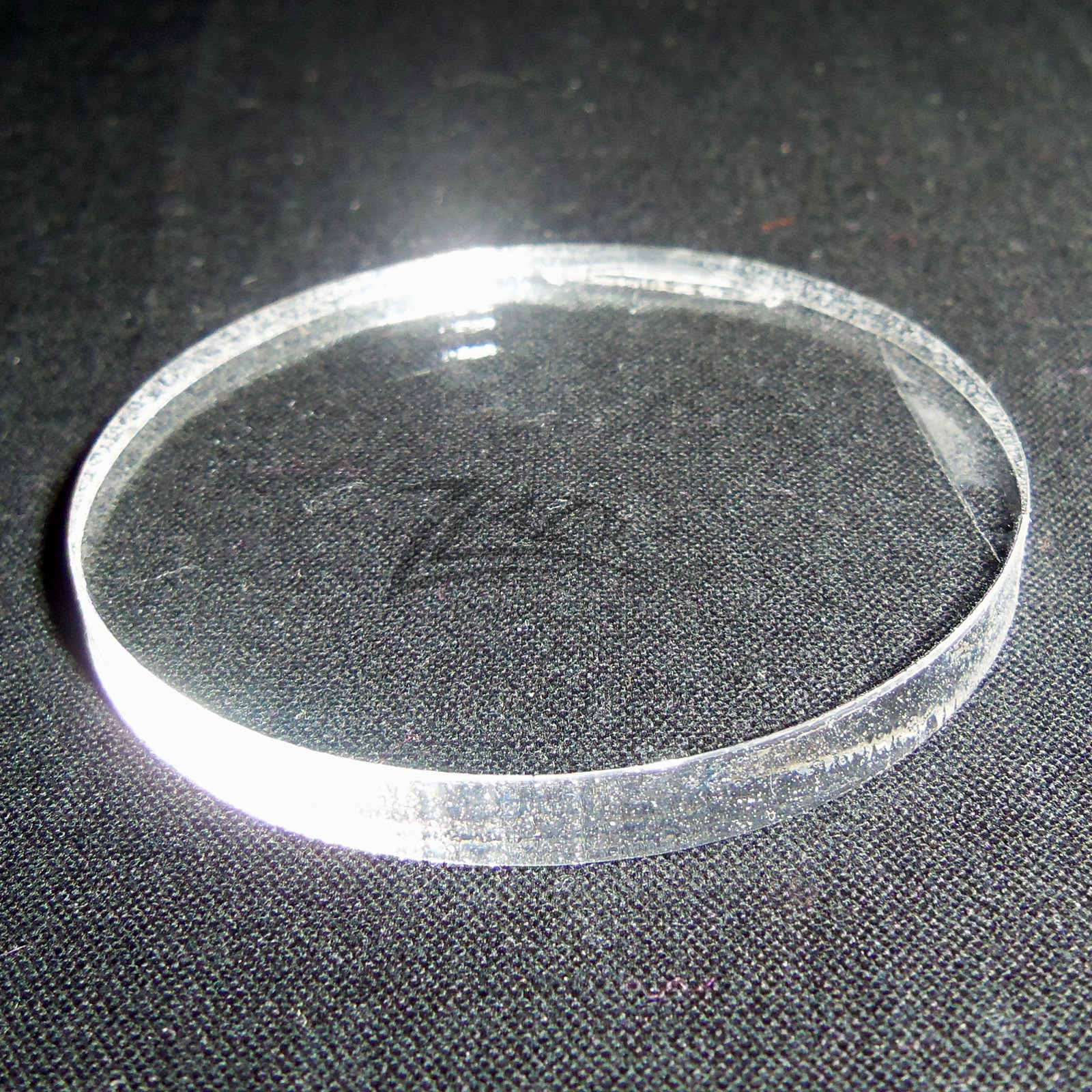 (100) 3/4"x1/4" THICK Clear Acrylic Circle Disc Plastic Mini Gem Base (.75)