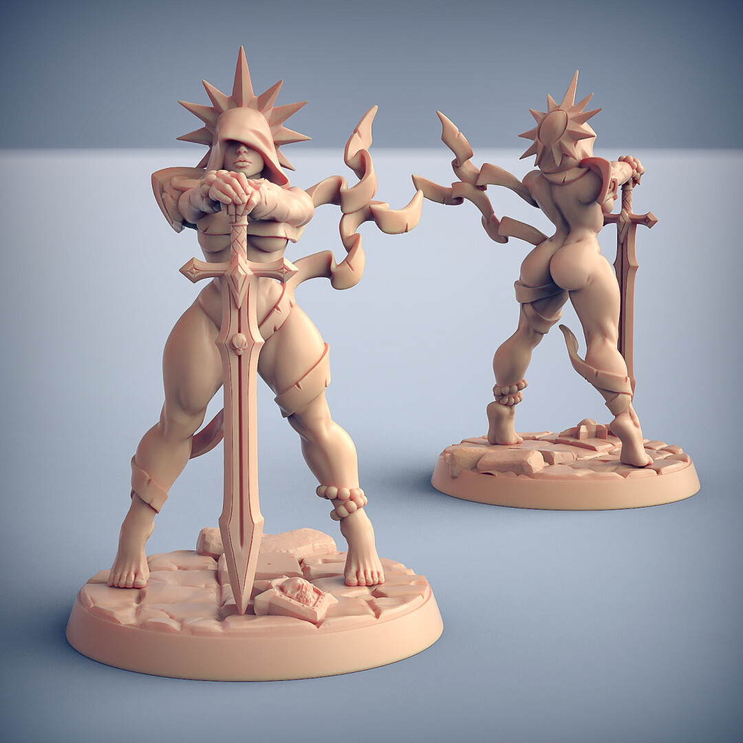 Requiem Brotherhood Solaria the Saint Pinup Artisan Guild Mini DnD Wargaming