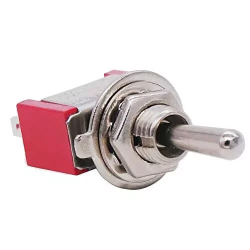 Twidec/6Pcs Mini Momentary Toggle Switch SPDT 3 Position 3 3Pin（ON)-OFF-(ON)