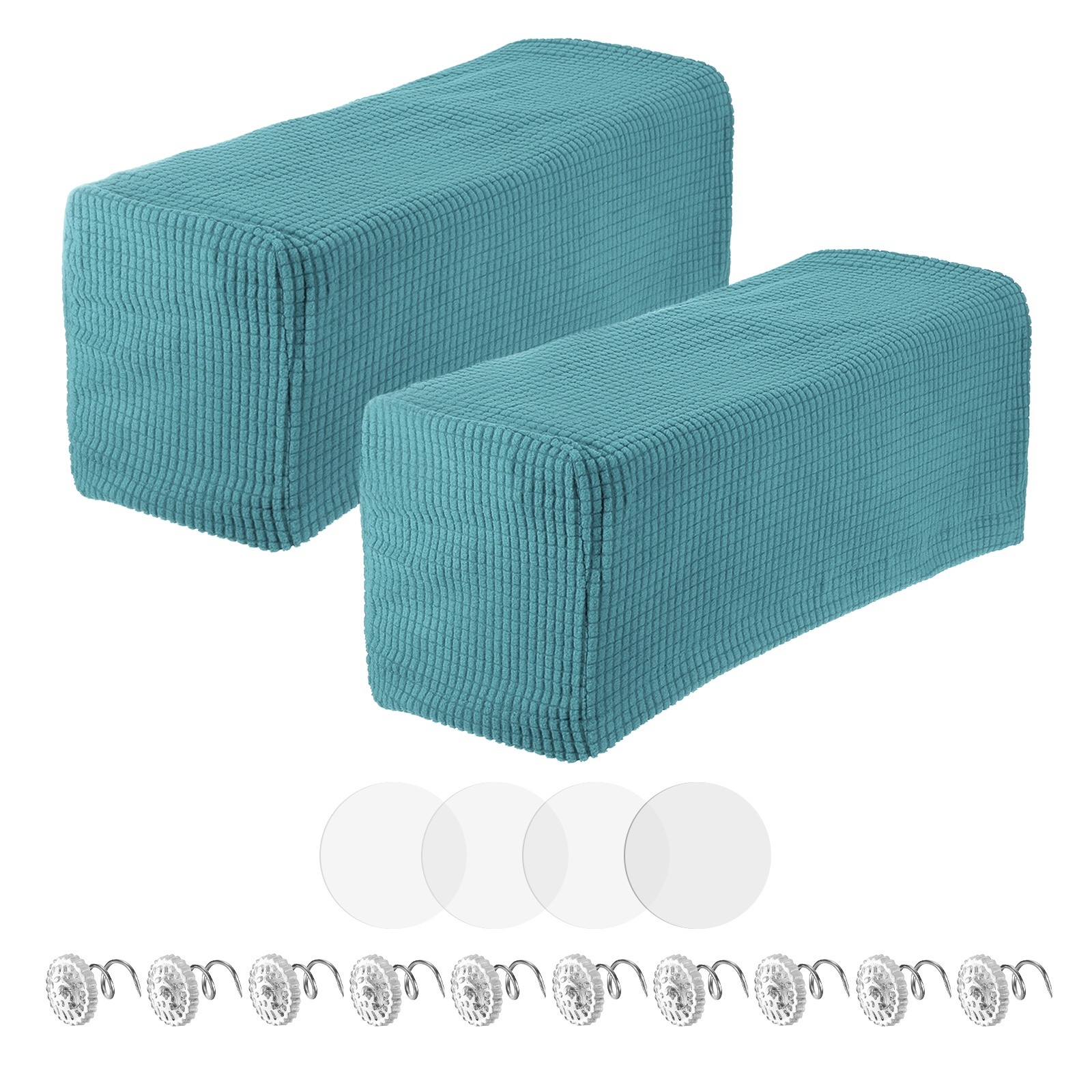 2pcs Couch Arm Covers, Armchair Sofa Arm Covers, Light Blue
