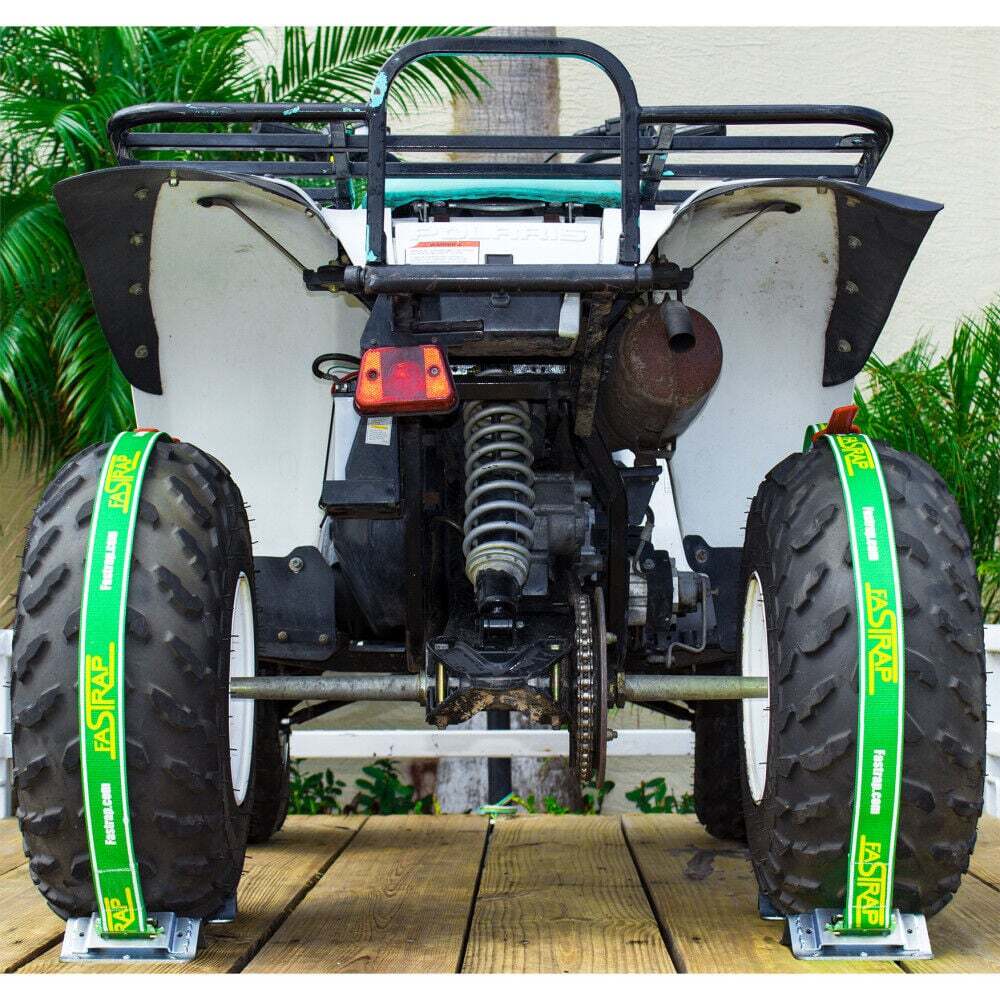 Green Touch 8In- 27In Wheel Tie Down Fastrap With E Clip