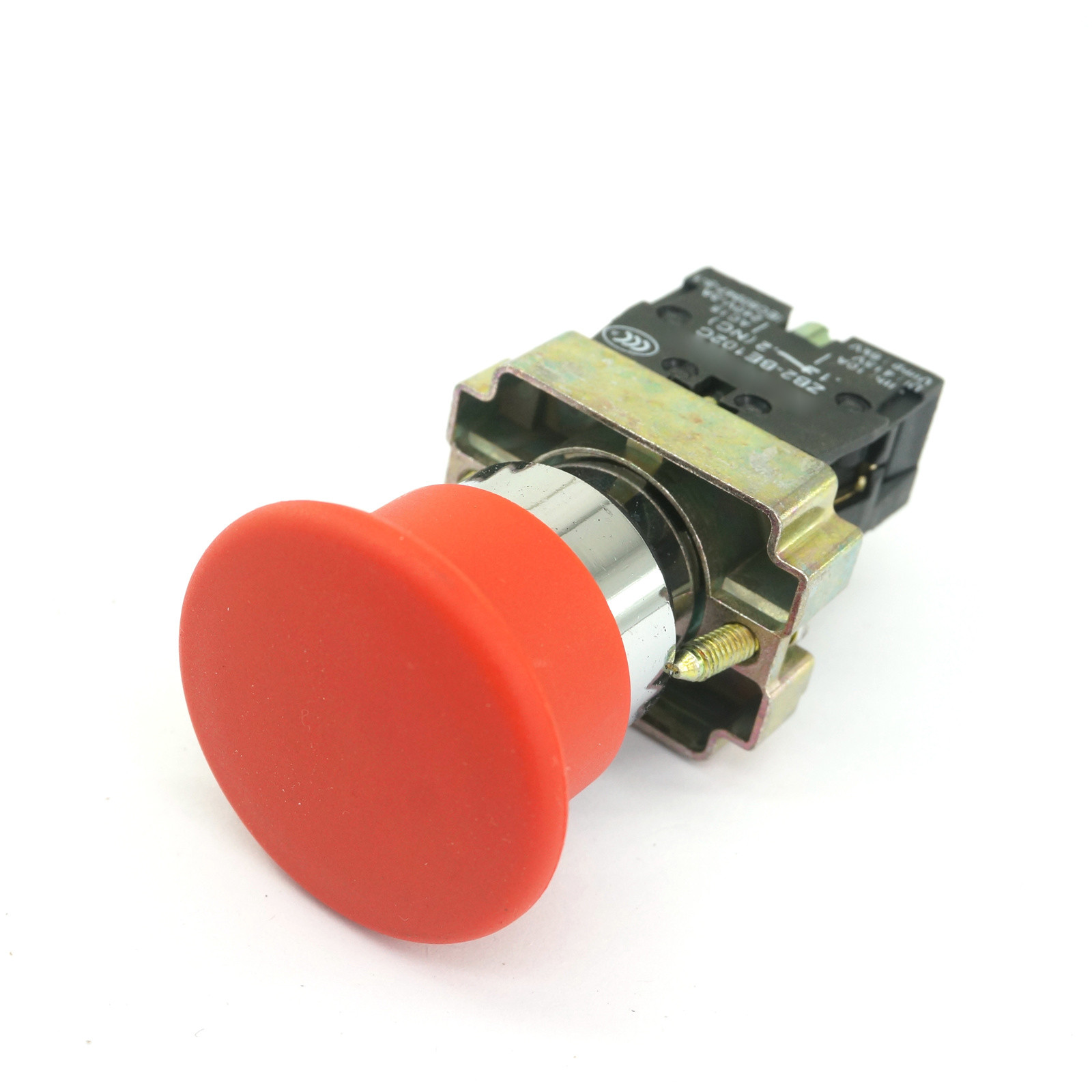 XB2BC42C 1 NO Momentary Mushroom Head Red Push Button Switch Replaces Tele
